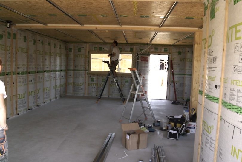 Avancée travaux - maison écologique - Plus Architectures