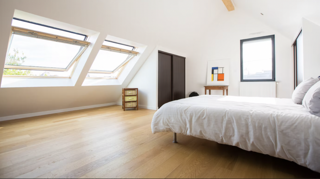 Aménagement chambre - maison écologique - Architecture intérieure 