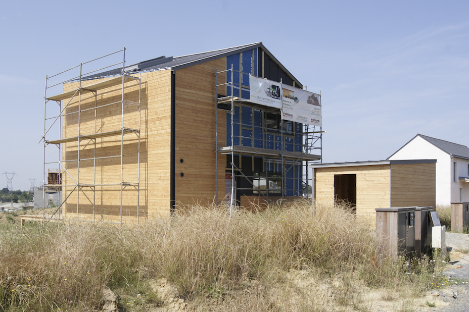 Avancée travaux extérieurs - maison écologique - Architecture