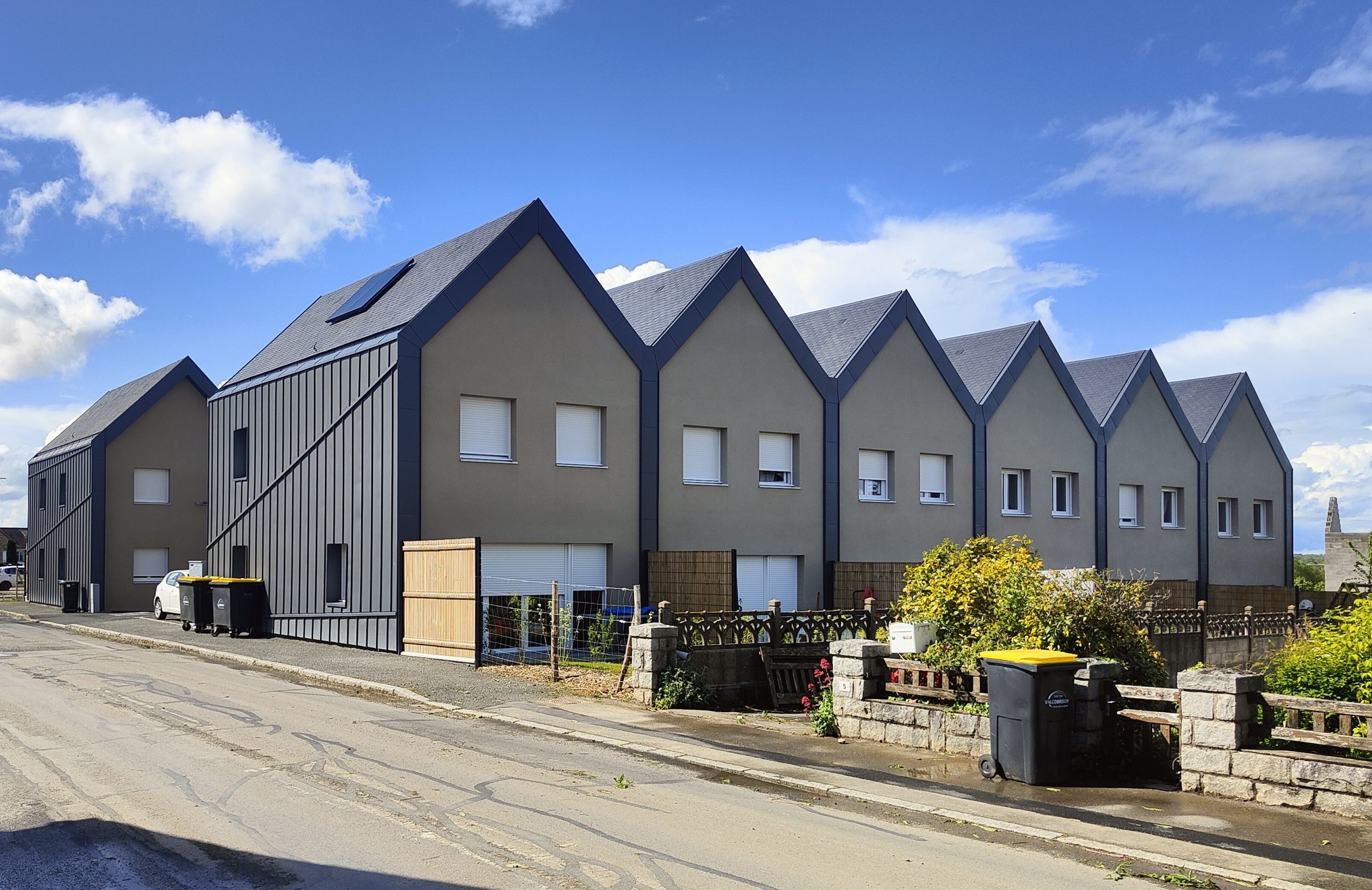 Ensemble résidentiel -Rennes France - Vue extérieure - PLUS D'ARCHITECTURE