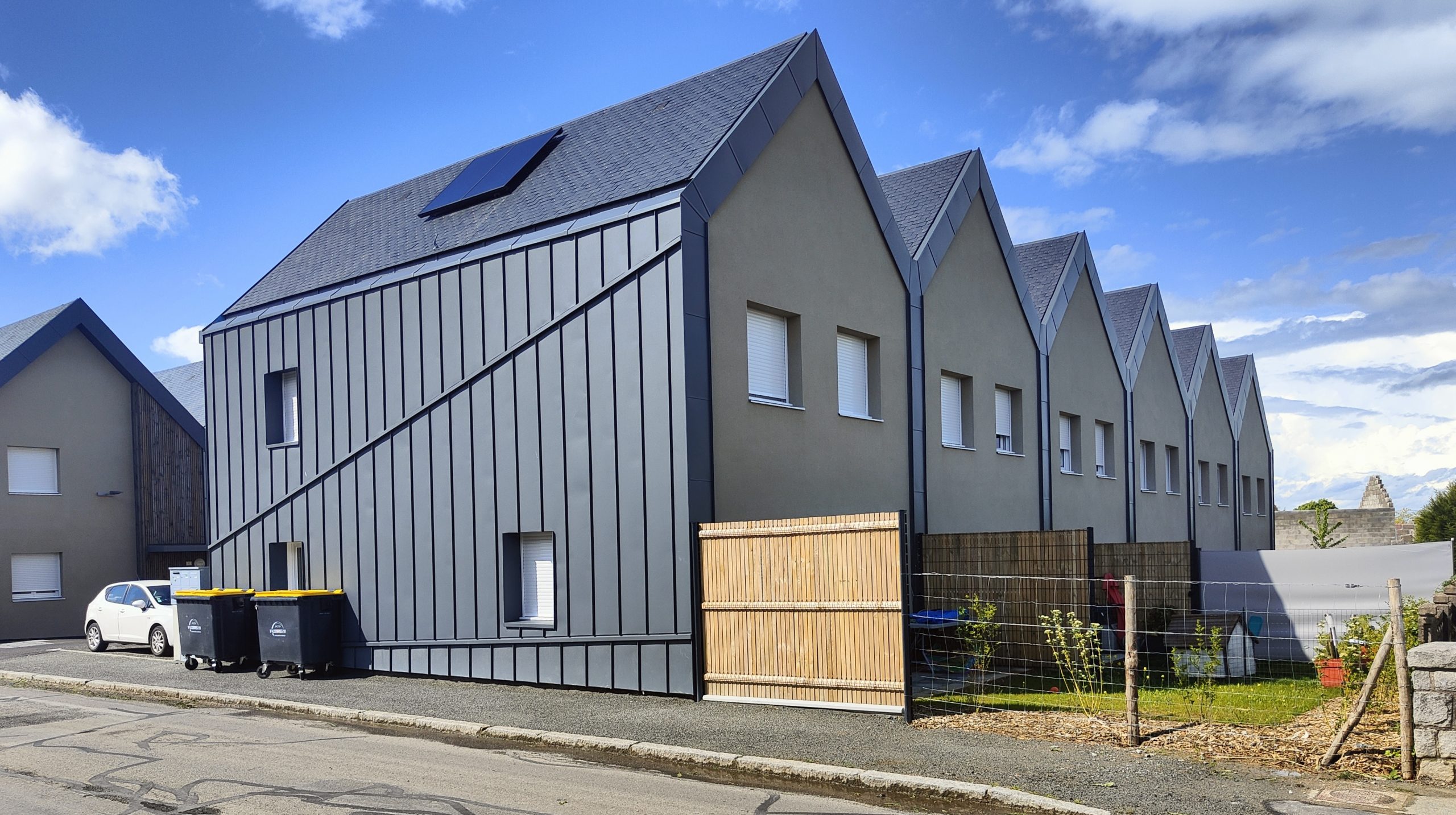 Ensemble résidentiel -Rennes France - Vue extérieure - PLUS D'ARCHITECTURE