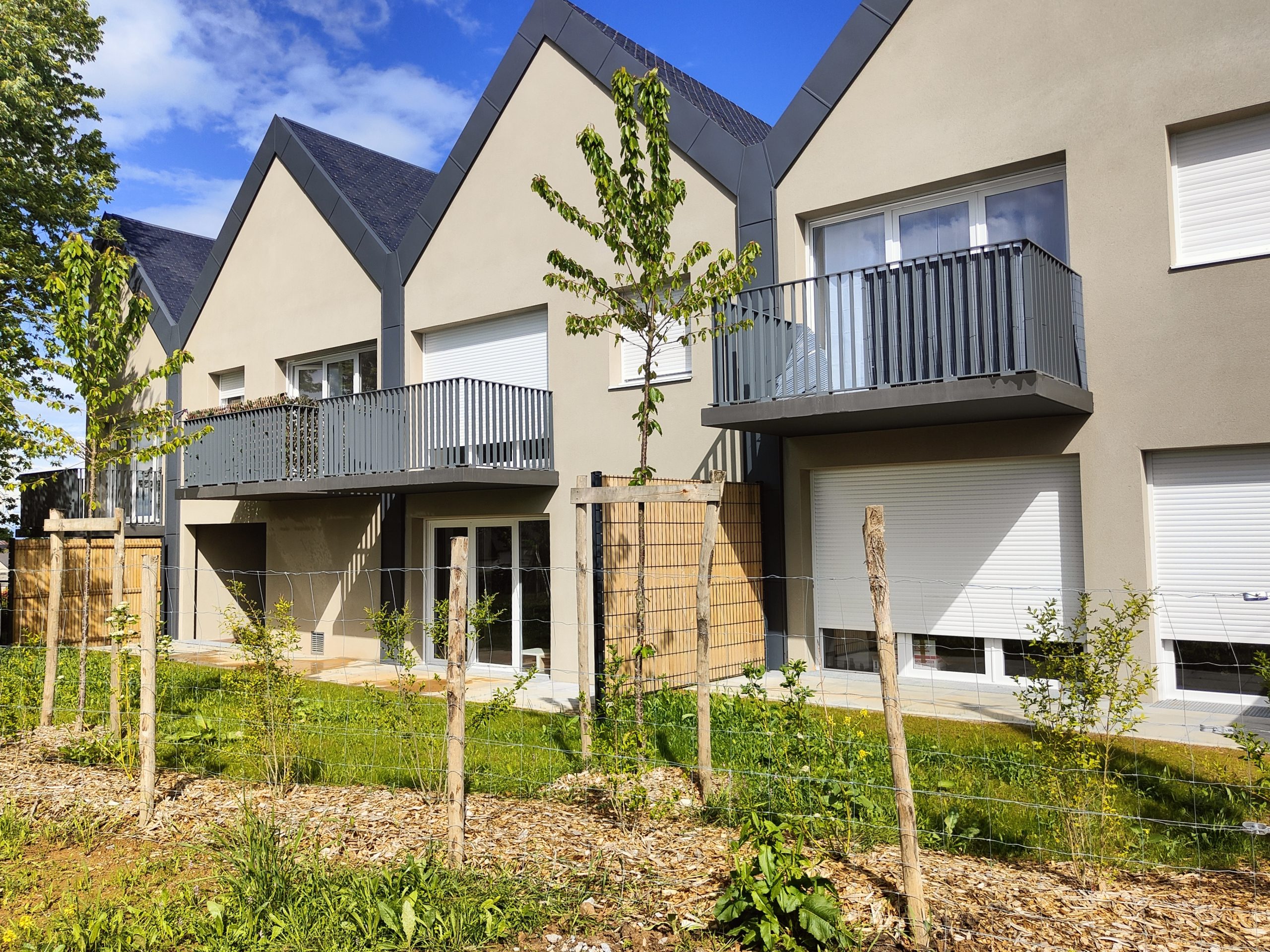 Ensemble résidentiel -Rennes France - Vue extérieure - PLUS D'ARCHITECTURE