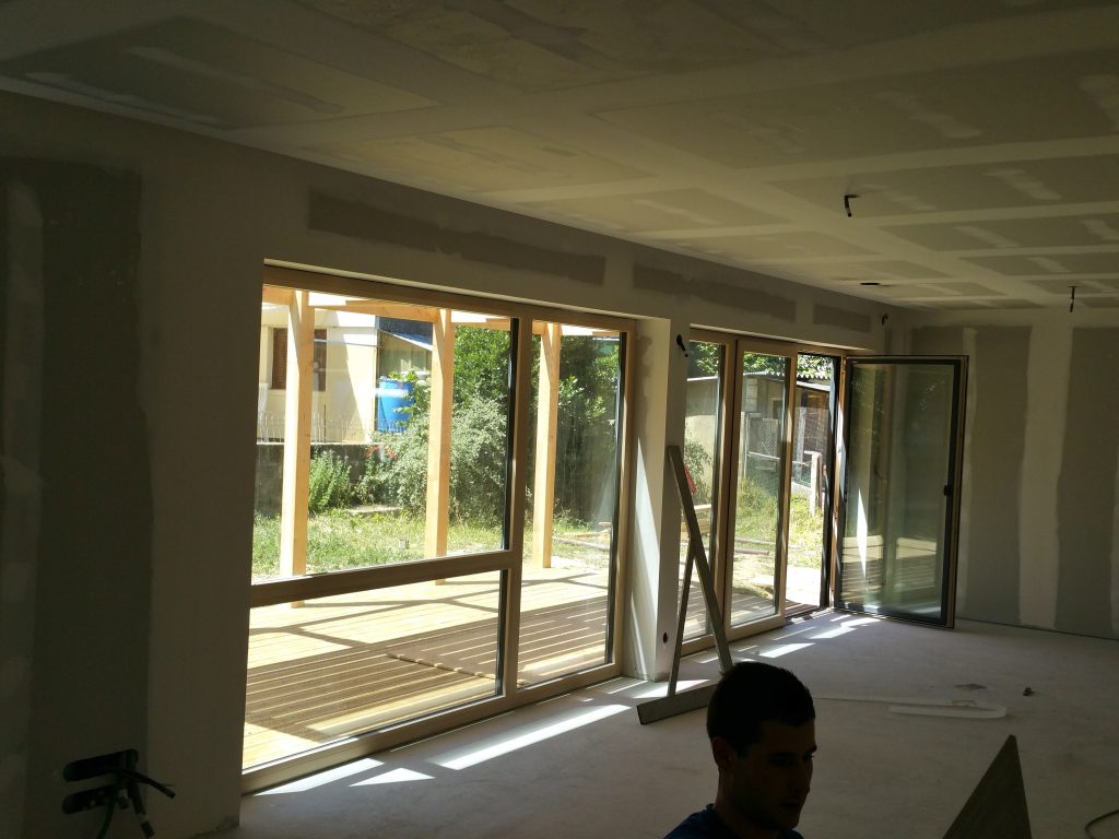Avancée travaux - intérieur - Maison Passive - Rennes - Architecture Intérieure