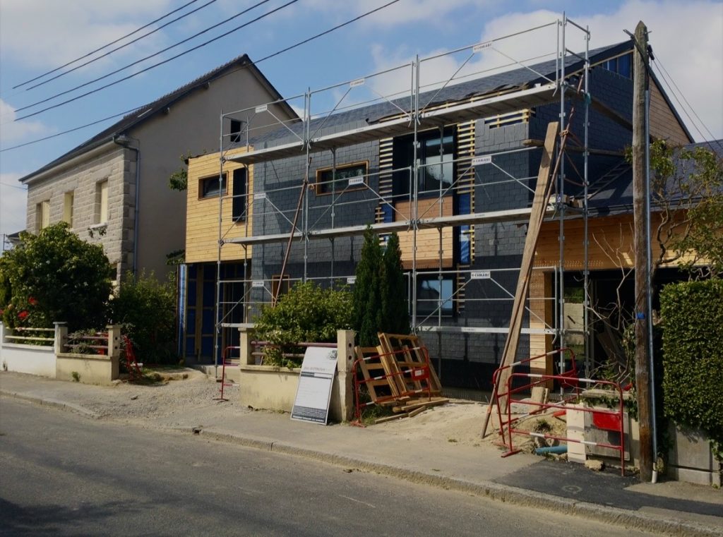 Enveloppe respirante - Maison passive - Rennes - avancée travaux - Architecture