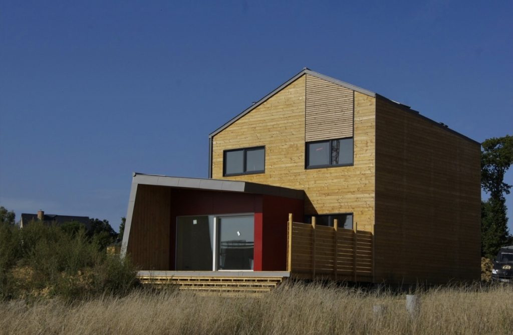 Architecture contemporaine - extérieur maison écologique - Rennes - Plus Architectures